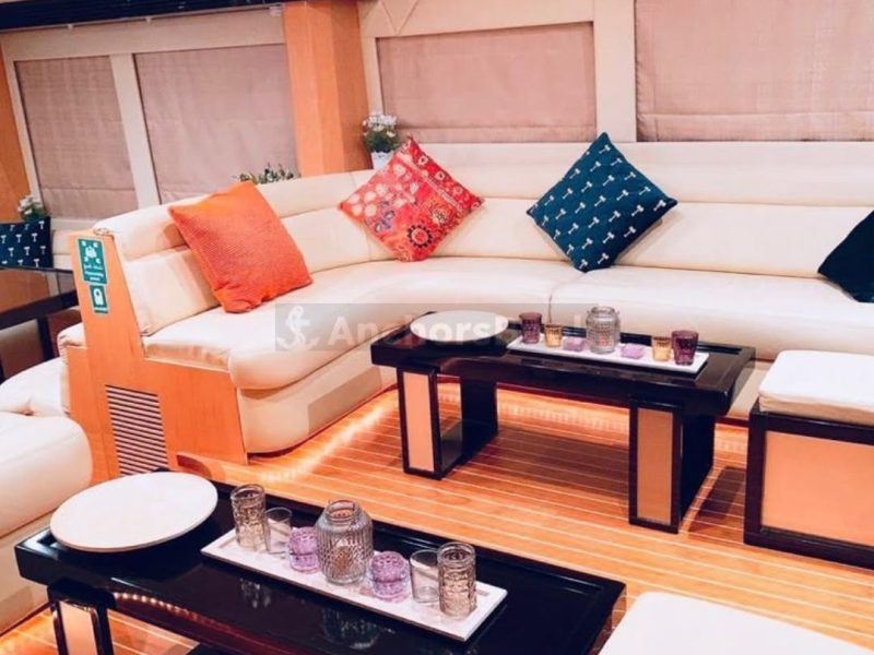 Private Boat Rental – Majesty 56ft Yacht in Dubai – 25PAX | AnchorsBook Photo Private Boat Rental – Majesty 56ft Yacht in Dubai – 25PAX
