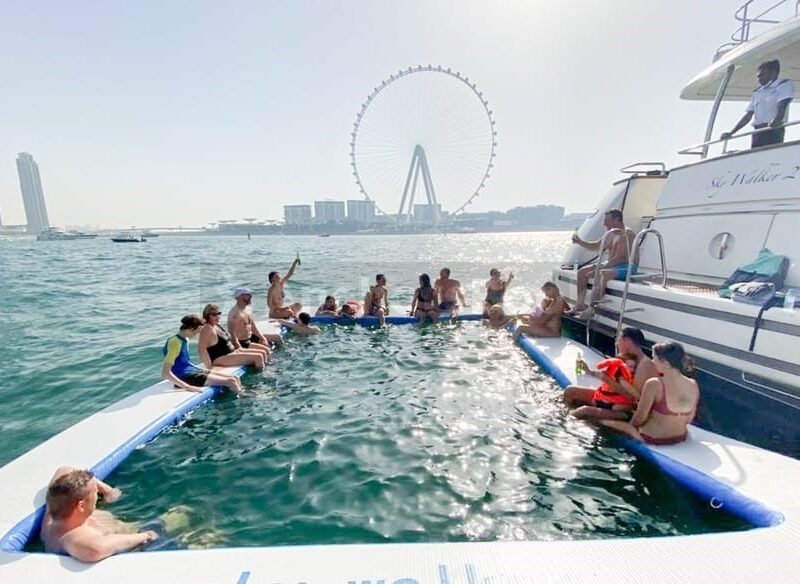 3-6 Hour Birthday Party 76ft Yacht With Cake, Decorations & Inflatables / Waterslides – (Up to 45PAX) | AnchorsBook Photo 3-6 Hour Birthday Party 76ft Yacht With Cake, Decorations & Inflatables / Waterslides – (Up to 45PAX)