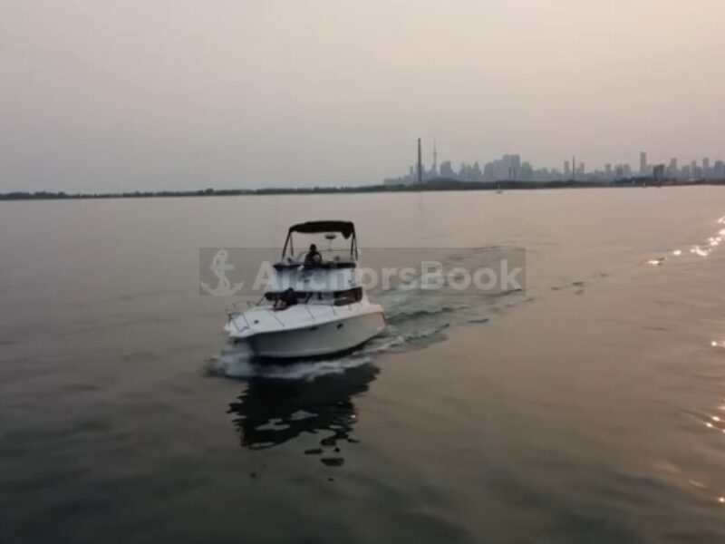 34ft Flybridge Luxury Yacht Charter 12 Guests - Woodbine pick-up with downtown tour - Minimum 3 hours | AnchorsBook Photo 34ft Flybridge Luxury Yacht Charter 12 Guests - Woodbine pick-up with downtown tour - Minimum 3 hours