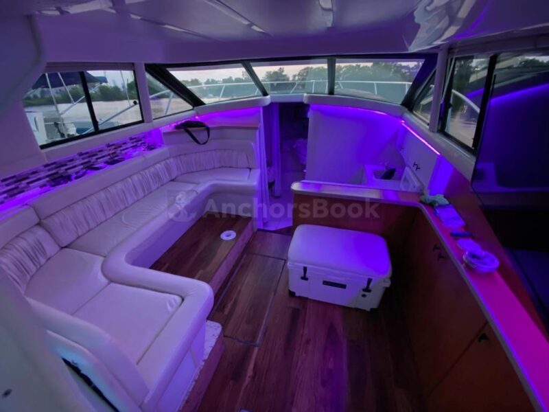34ft Flybridge Luxury Yacht Charter 12 Guests - Woodbine pick-up with downtown tour - Minimum 3 hours | AnchorsBook Photo 34ft Flybridge Luxury Yacht Charter 12 Guests - Woodbine pick-up with downtown tour - Minimum 3 hours
