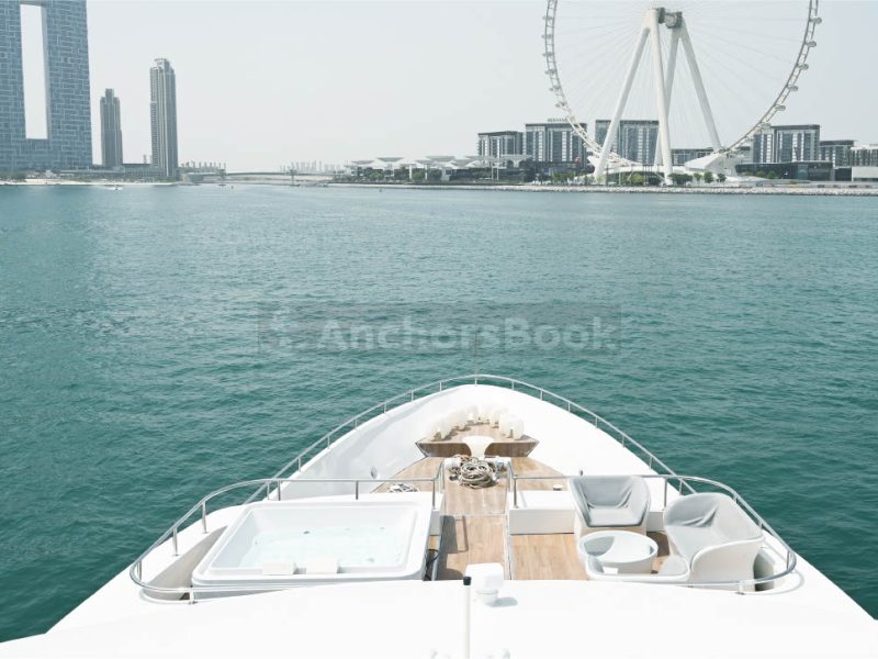 143ft Mega Yacht Rental (Dubai – 120 Guests Max) - Food Menus & Decorations Available | AnchorsBook Photo 143ft Mega Yacht Rental (Dubai – 120 Guests Max) - Food Menus & Decorations Available