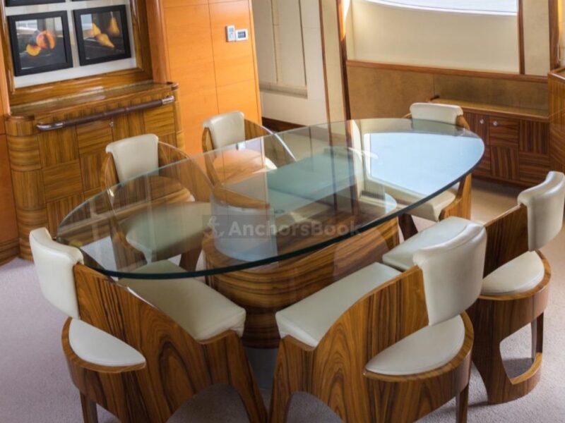 Majesty 101ft Yacht Rental With Jacuzzi (Dubai – 60 Guests Max) | AnchorsBook Photo Majesty 101ft Yacht Rental With Jacuzzi (Dubai – 60 Guests Max)