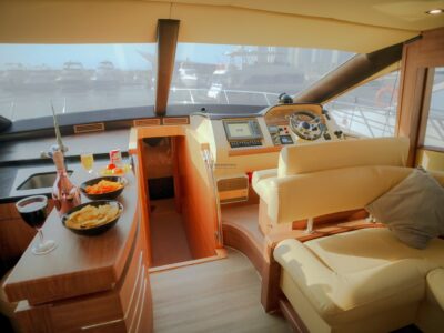 AnchorsBook Fleet: Dubai Party Yacht Rental – Regal 33ft (8 PAX) | AnchorsBook Photo Jasmine 55ft Yacht Rental (Dubai – 22 Guests Max)