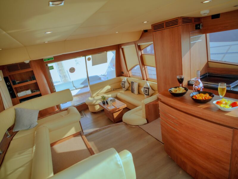 Jasmine 55ft Yacht Rental (Dubai – 22 Guests Max) | AnchorsBook Photo Jasmine 55ft Yacht Rental (Dubai – 22 Guests Max)