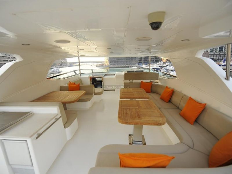 Majesty 101ft Yacht Rental With Jacuzzi (Dubai – 60 Guests Max) | AnchorsBook Photo Majesty 101ft Yacht Rental With Jacuzzi (Dubai – 60 Guests Max)