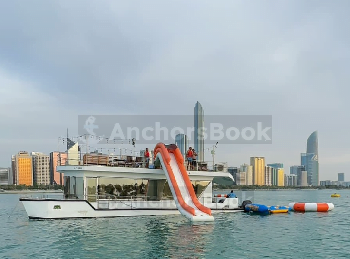 Sunshine Houseboat – 20 Pax | Intimate Luxury with Water Toys - Abu Dhabi | AnchorsBook Photo Sunshine Houseboat – 20 Pax | Intimate Luxury with Water Toys - Abu Dhabi