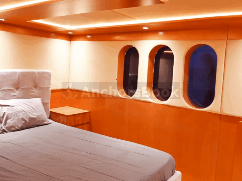 143ft Mega Yacht Rental (Dubai – 120 Guests Max) - Food Menus & Decorations Available | AnchorsBook Photo 143ft Mega Yacht Rental (Dubai – 120 Guests Max) - Food Menus & Decorations Available