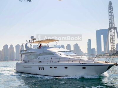 AnchorsBook Fleet: Dubai Party Yacht Rental – Regal 33ft (8 PAX) | AnchorsBook Photo Mayas 75ft Yacht Rental (Dubai – 30 Guests Max)
