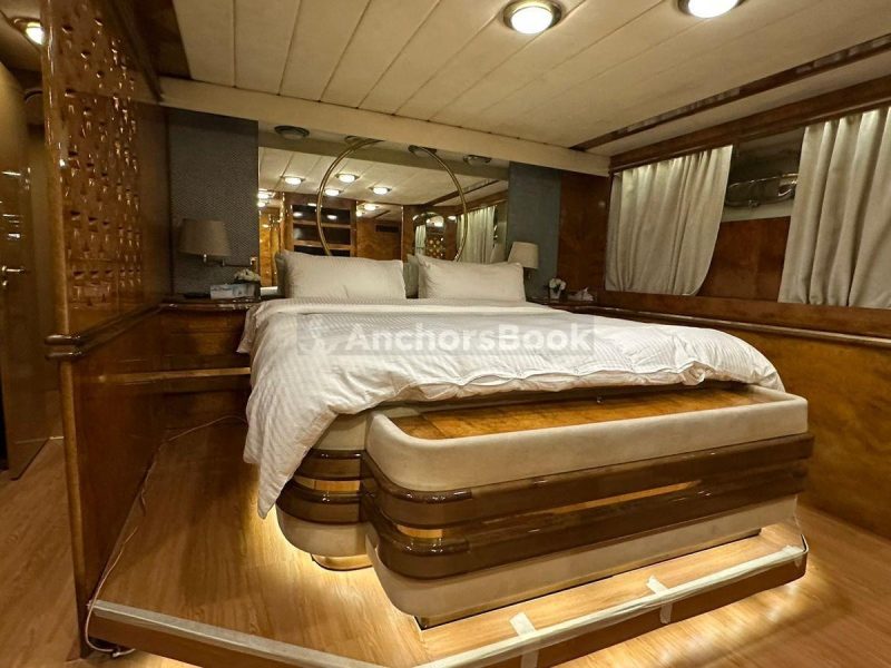 Masayel 135ft Mega Yacht Rental (Dubai – 100 Guests Max) | AnchorsBook Photo Masayel 135ft Mega Yacht Rental (Dubai – 100 Guests Max)