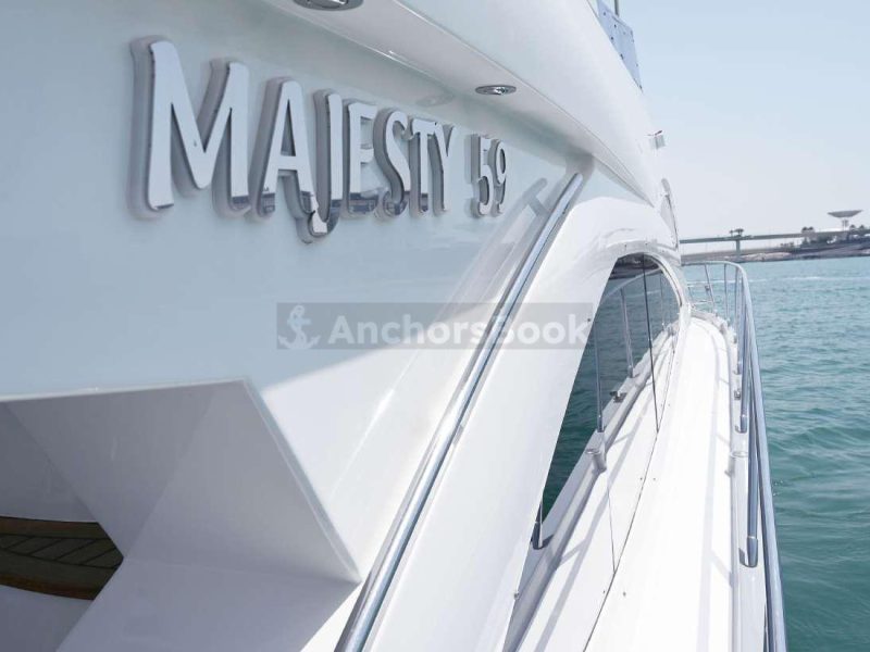 Majesty 59ft Yacht Rental (Dubai – 25 Guests Max) | AnchorsBook Photo Majesty 59ft Yacht Rental (Dubai – 25 Guests Max)