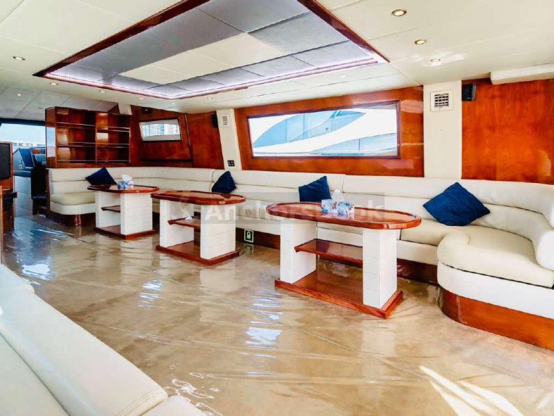 Mayas 75ft Yacht Rental (Dubai – 30 Guests Max) | AnchorsBook Photo Mayas 75ft Yacht Rental (Dubai – 30 Guests Max)