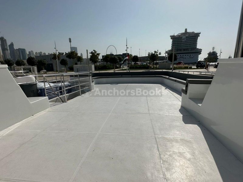 Masayel 135ft Mega Yacht Rental (Dubai – 100 Guests Max) | AnchorsBook Photo Masayel 135ft Mega Yacht Rental (Dubai – 100 Guests Max)