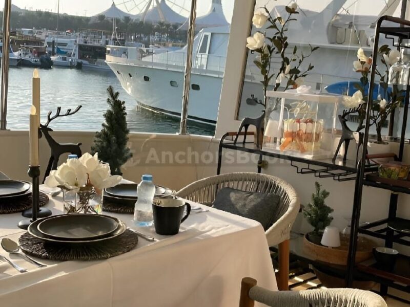 Event Yacht IN ABU DHABI – Max 10 Guests | AnchorsBook Photo Event Yacht IN ABU DHABI – Max 10 Guests