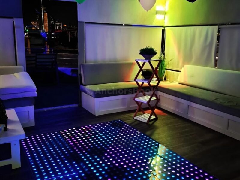 Party Yacht Rental IN -ABU DHABI- (with dance floor) – Max 15 Guests | AnchorsBook Photo Party Yacht Rental IN -ABU DHABI- (with dance floor) – Max 15 Guests