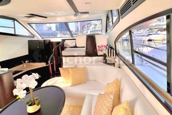 Private Boat Rental – Majesty 48ft Yacht (Dubai – 15 guests Max) | AnchorsBook Photo Private Boat Rental – Majesty 48ft Yacht (Dubai – 15 guests Max)