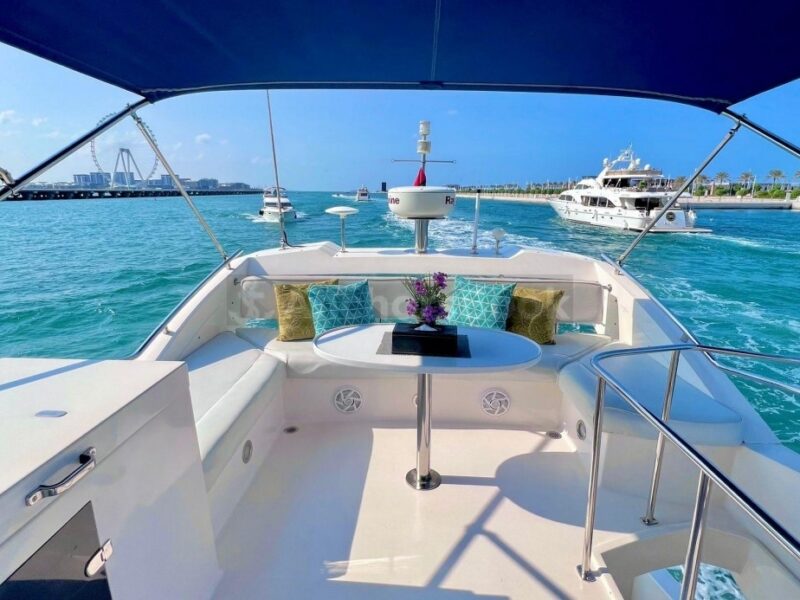 Dubai Yacht Rental – 44ft Private Yacht (10 guests Max) | AnchorsBook Photo Dubai Yacht Rental – 44ft Private Yacht (10 guests Max)