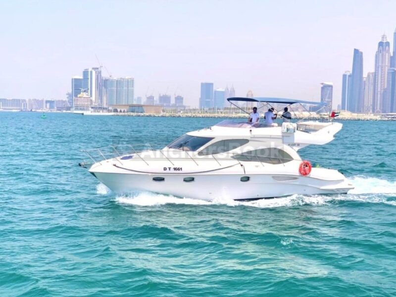 Dubai Yacht Rental – 44ft Private Yacht (10 guests Max) | AnchorsBook Photo Dubai Yacht Rental – 44ft Private Yacht (10 guests Max)