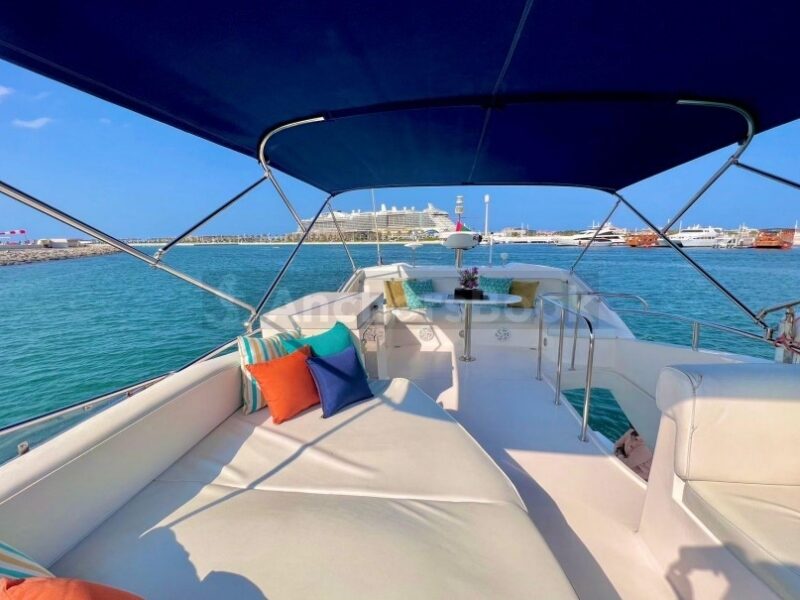 Dubai Yacht Rental – 44ft Private Yacht (10 guests Max) | AnchorsBook Photo Dubai Yacht Rental – 44ft Private Yacht (10 guests Max)