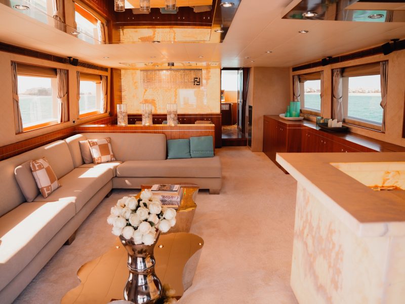 Dubai 98 ft Mega Sized Luxury Yacht - VIP 12 Guests | AnchorsBook Photo Dubai 98 ft Mega Sized Luxury Yacht - VIP 12 Guests