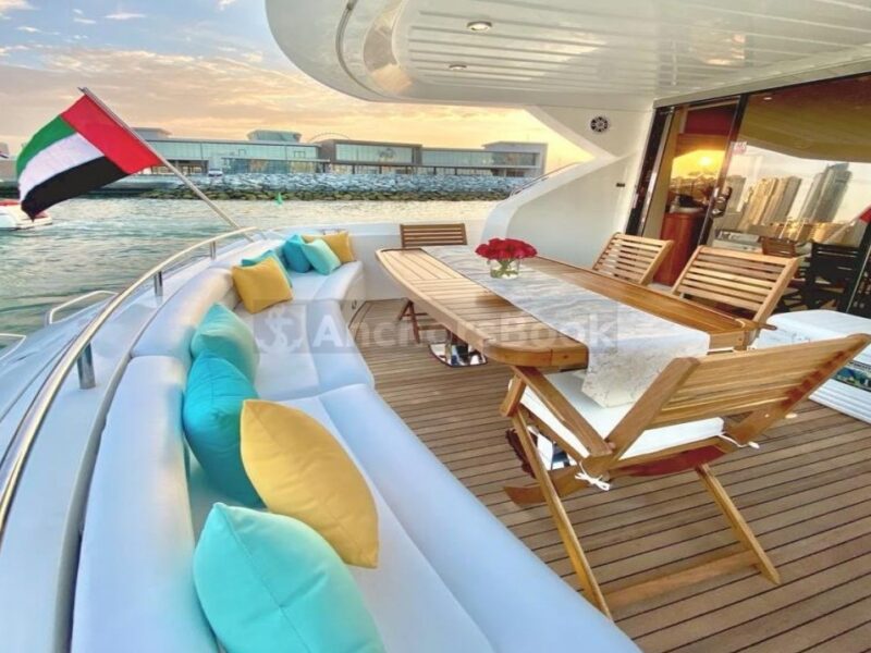 Luxury VIP Boat Rental – 70ft Private Rental In Dubai – 22 Guests | AnchorsBook Photo Luxury VIP Boat Rental – 70ft Private Rental In Dubai – 22 Guests