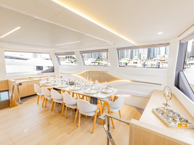 Luxury Private Event Yacht Charter In Dubai – 2023 Year Catamaran 60ft Yacht – 45 PAX | AnchorsBook Photo Luxury Private Event Yacht Charter In Dubai – 2023 Year Catamaran 60ft Yacht – 45 PAX