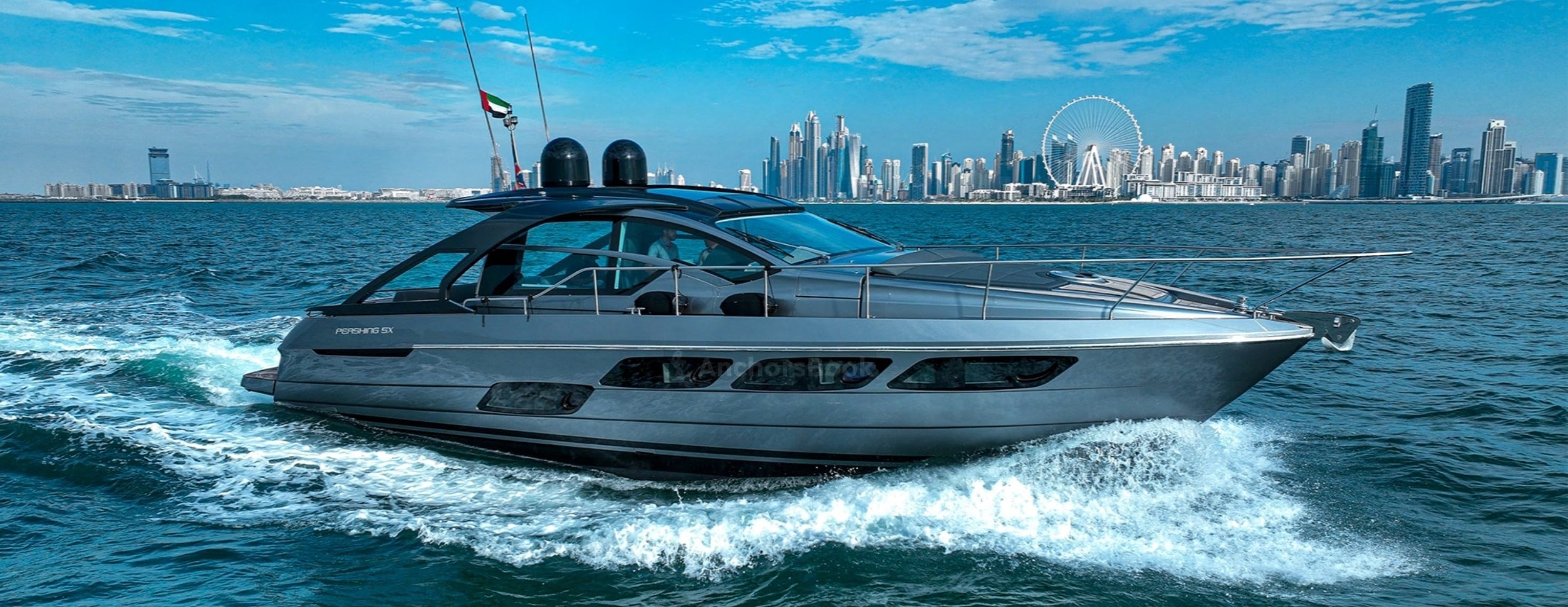 About AnchorsBook | AnchorsBook Photo luxury yacht on the dubai waterfront being rented on anchorsbook.com