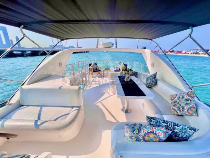 Private Boat Rental – Majesty 56ft Yacht in Dubai – 25PAX | AnchorsBook Photo Private Boat Rental – Majesty 56ft Yacht in Dubai – 25PAX