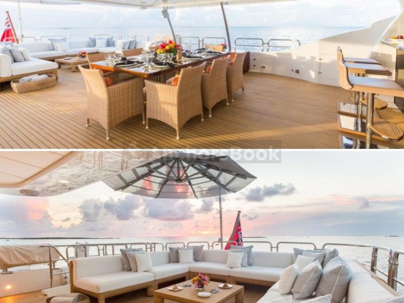 Luxury 110ft Mega Yacht In Dubai – 50 Guests Max | AnchorsBook Photo Luxury 110ft Mega Yacht In Dubai – 50 Guests Max