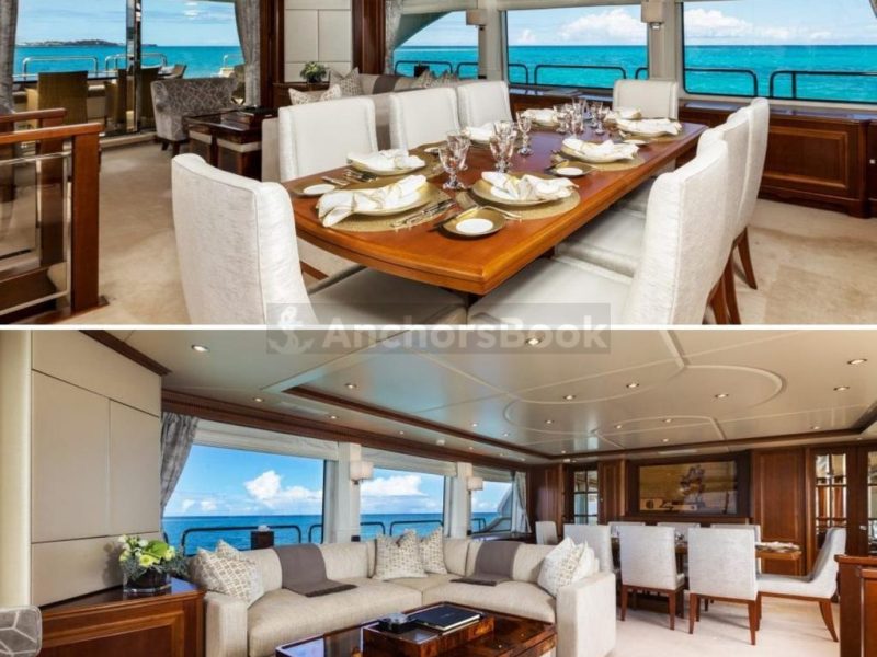 Luxury 110ft Mega Yacht In Dubai – 50 Guests Max | AnchorsBook Photo Luxury 110ft Mega Yacht In Dubai – 50 Guests Max
