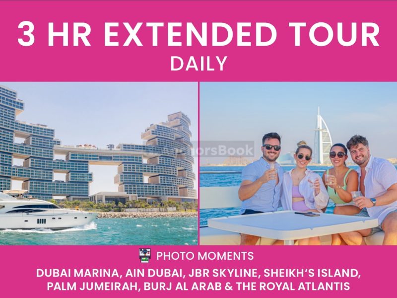 EXTENDED BURJ YACHT TOUR - 3HRS (With Food & Drinks) | AnchorsBook Photo EXTENDED BURJ YACHT TOUR - 3HRS (With Food & Drinks)