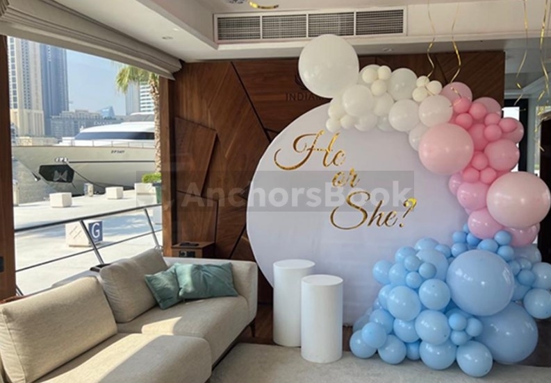 3-6 Hour Birthday Party 75ft Yacht With Cake, Decorations & Drinks, Waterslides & Inflatables – (Up to 30PAX) | AnchorsBook Photo 3-6 Hour Birthday Party 75ft Yacht With Cake, Decorations & Drinks, Waterslides & Inflatables – (Up to 30PAX)