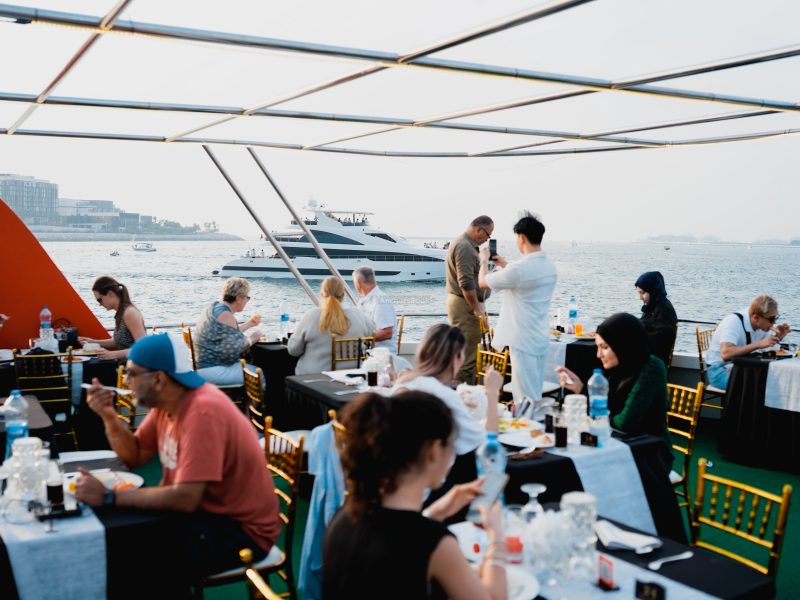 Luxury Dubai Marina Evening Dinner Cruise - with Live Music - 90 Minutes | AnchorsBook Photo Luxury Dubai Marina Evening Dinner Cruise - with Live Music - 90 Minutes