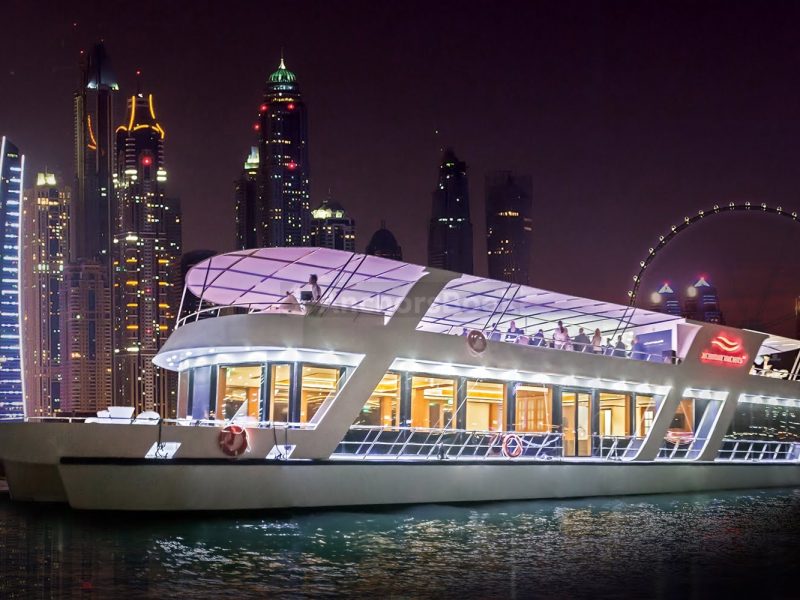 Luxury Dubai Marina Evening Dinner Cruise - with Live Music - 90 Minutes | AnchorsBook Photo Luxury Dubai Marina Evening Dinner Cruise - with Live Music - 90 Minutes
