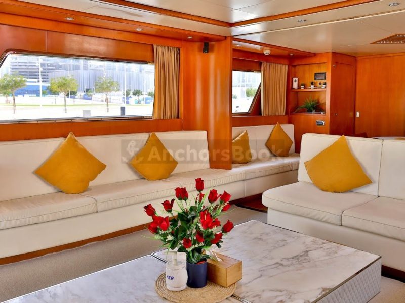 3-4 Hour – Private 82ft Yacht Charter (50PAX) – Includes Drinks, Dinner, TV/Projector | AnchorsBook Photo 3-4 Hour – Private 82ft Yacht Charter (50PAX) – Includes Drinks, Dinner, TV/Projector