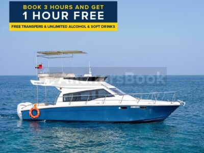 Luxury 40ft | Free 🚌 Transfer, & Free 🥂 Unlimited Alcohol + Soft Drinks Included - Book 3+ Hr Get 1 Hr Free Offer