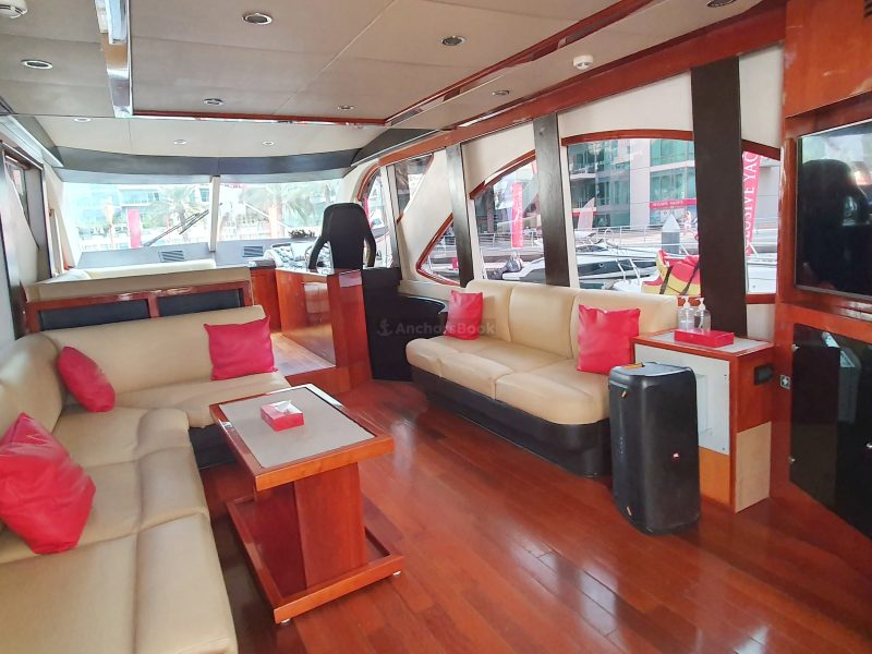 Dubai 70 ft Luxury Yacht Rental - 25PAX | AnchorsBook Photo Dubai 70 ft Luxury Yacht Rental - 25PAX