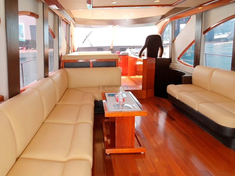Dubai 70 ft Luxury Yacht Rental - 25PAX | AnchorsBook Photo Dubai 70 ft Luxury Yacht Rental - 25PAX