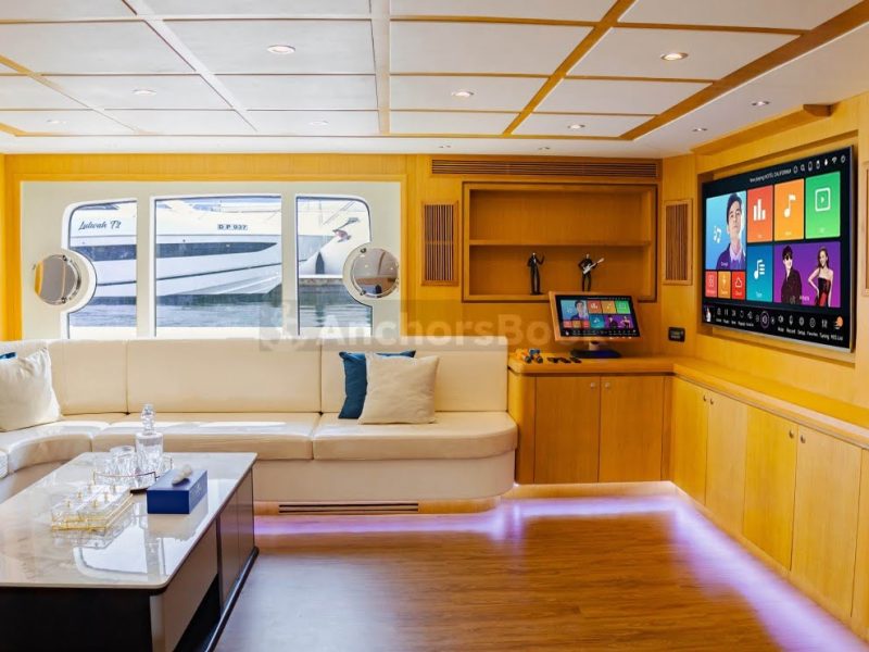 3-6 Hour VIP Birthday Party 110ft Yacht With Cake, Decorations & Drinks Included – Inflatables/Slides & Dinner – (Up to 85 PAX) | AnchorsBook Photo 3-6 Hour VIP Birthday Party 110ft Yacht With Cake, Decorations & Drinks Included – Inflatables/Slides & Dinner – (Up to 85 PAX)