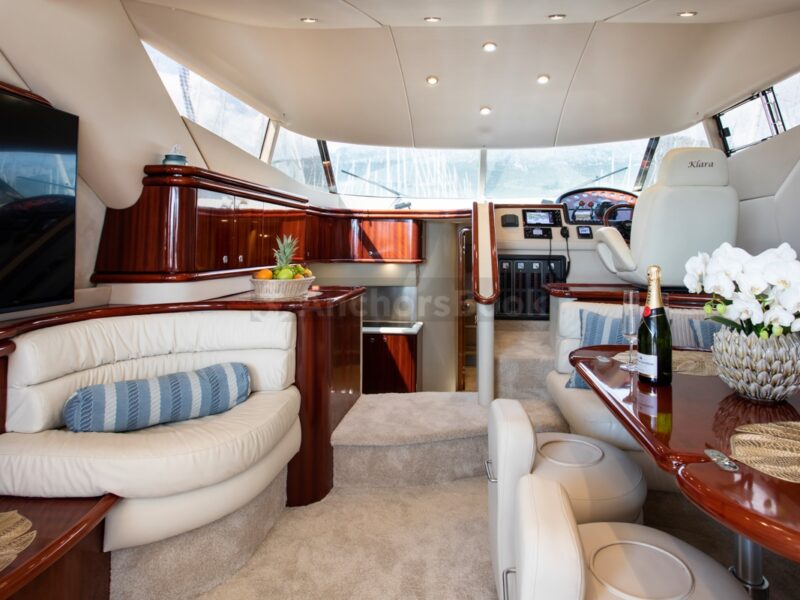 Sunseeker Manhattan 48ft Flybridge Luxury Yacht (Full Day Charter With Crew) | AnchorsBook Photo Sunseeker Manhattan 48ft Flybridge Luxury Yacht (Full Day Charter With Crew)