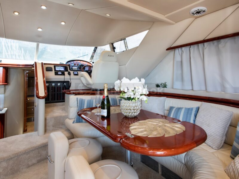 Sunseeker Manhattan 48ft Flybridge Luxury Yacht (Full Day Charter With Crew) | AnchorsBook Photo Sunseeker Manhattan 48ft Flybridge Luxury Yacht (Full Day Charter With Crew)