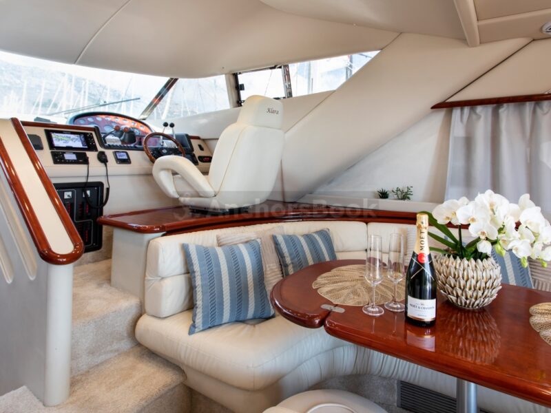 Sunseeker Manhattan 48ft Flybridge Luxury Yacht (Full Day Charter With Crew) | AnchorsBook Photo Sunseeker Manhattan 48ft Flybridge Luxury Yacht (Full Day Charter With Crew)
