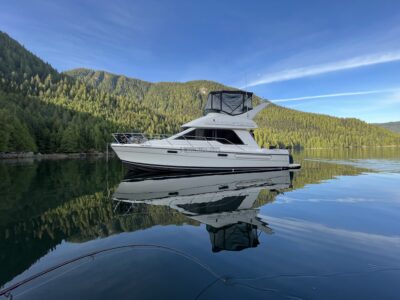 Beautiful 40 Foot Monk McQueen | AnchorsBook Photo Bayliner Yacht Charter In Prince Rupert (48 hour minimum)