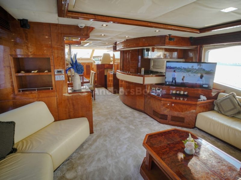 Majesty 88ft Yacht Rental (Dubai – 50 Guests Max) with Jacuzzi | AnchorsBook Photo Majesty 88ft Yacht Rental (Dubai – 50 Guests Max) with Jacuzzi
