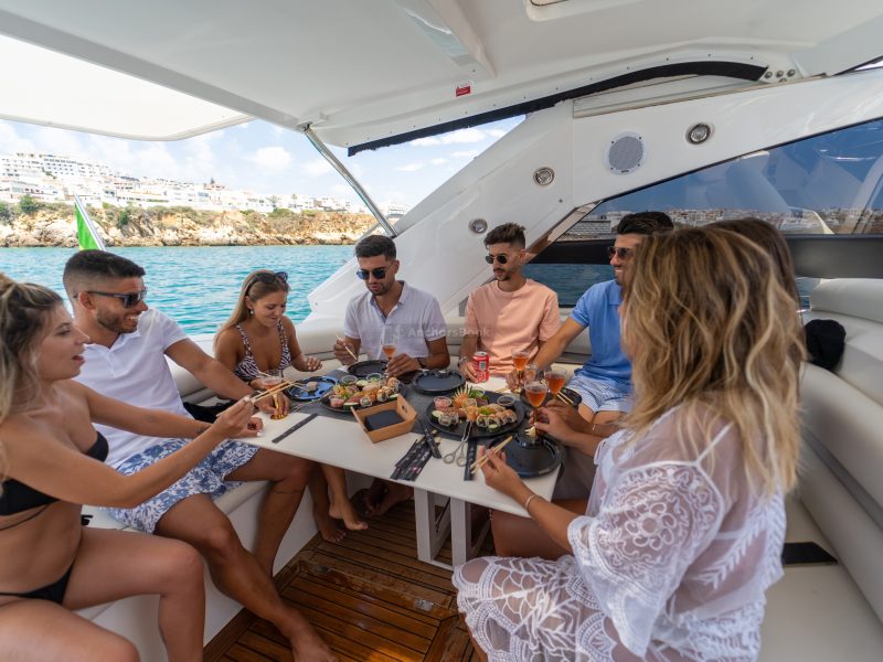 Full Day Luxury Private Yacht Cruise In Albufeira Portugal - Food & Drinks Included | AnchorsBook Photo Full Day Luxury Private Yacht Cruise In Albufeira Portugal - Food & Drinks Included