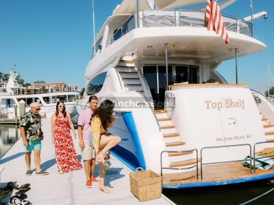 Sunset Dinner Cruiser: 6-9:30pm (3.5 hours) - Private 80' Luxury Yacht Charter