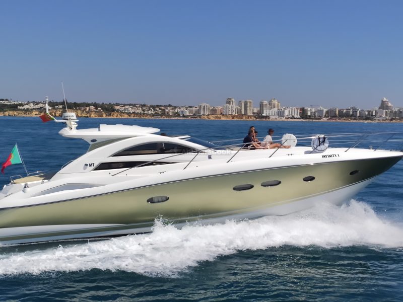 Sunseeker Portofino 53 “INFINITY I” | Luxury Private Yacht Charter In Albufeira Portugal - Food & Drinks Included | AnchorsBook Photo Sunseeker Portofino 53 “INFINITY I” | Luxury Private Yacht Charter In Albufeira Portugal - Food & Drinks Included