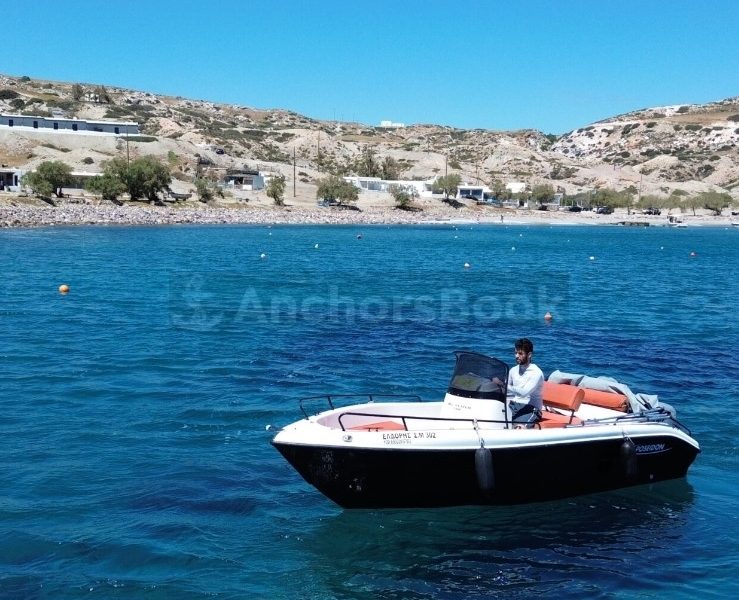 Milos Eldoris 3 Poseidon Black (full day rental) - No license required | AnchorsBook Photo Milos Eldoris 3 Poseidon Black (full day rental) - No license required