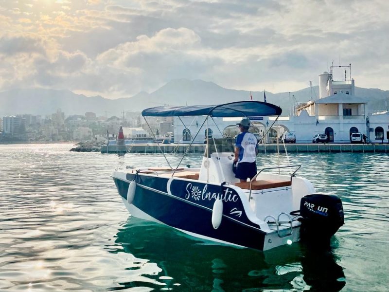 Benalmádena: Rent Boat without License - Trimaran | AnchorsBook Photo Benalmádena: Rent Boat without License - Trimaran