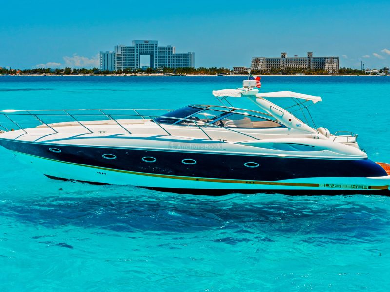 Private Premium Yacht 46FT Rental in Cancun | AnchorsBook Photo Private Premium Yacht 46FT Rental in Cancun
