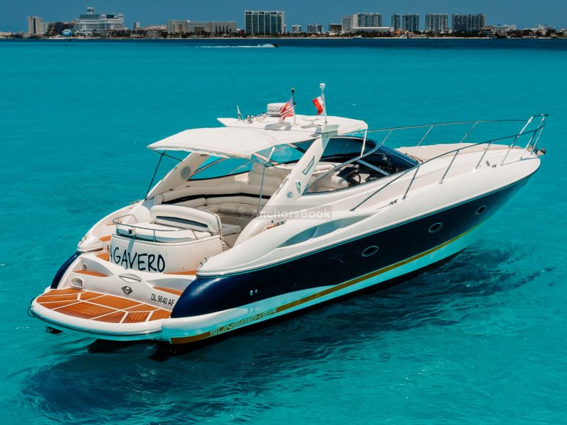 Private Premium Yacht 46FT Rental in Cancun | AnchorsBook Photo Private Premium Yacht 46FT Rental in Cancun